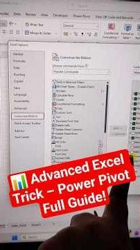 📊 Advanced Excel Trick – Power Pivot Full Guide! #excel #trending #viralvideo #1million #shorts