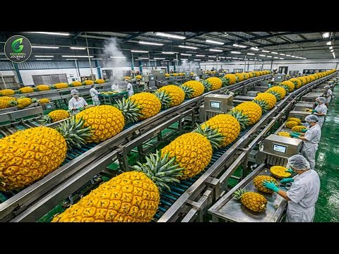 Inside a Modern Dried Pineapple Factory: How Delicious Dried Pineapple Is Made (Full Process)