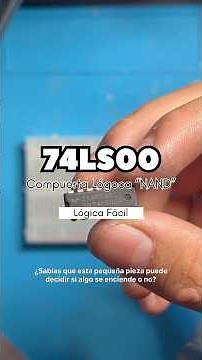COMPUERTAS LÓGICAS | 74LS00 “NAND” 💡#electronica #robotica #sistemas #digital #tutorial #cable