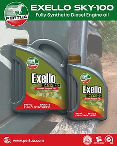 Experience Peak Performance with Pertua Exello Sky-100 Fully Synthetic Diesel engine oil! Formulated with premium quality base oils and leading-edge additive technology with the addition of advance molecular technology that provides superior POWER, offers exceptional PROTECTION, and imparts economical SAVINGS. Unleashing Superior Engine Protection and Efficiency for an Unrivaled Drive. 🚗✨ #PertuaPerformance #SyntheticDieselOil #EngineExcellence | Pertua