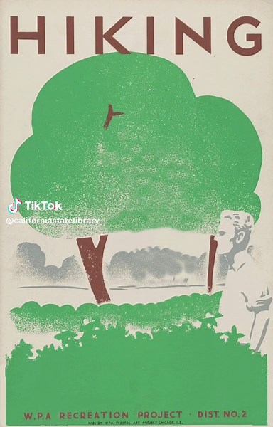 Hike over to the State Library at 914 Capitol Mall tomorrow, Oct 5 from 10am-4pm for #sacarchivescrawl. The theme is Pastimes Preserved: Sports & Recreation in the archives, so what better way to highlight the theme than with a 1930s WPA poster for hiking? #sports #hiking