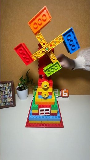 Let's build a LEGO windmill ！ | Fun LEGO Engineering & Coding