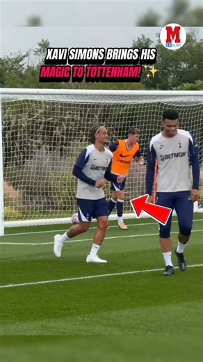 XAVI SIMONS BRINGS HIS MAGIC TO TOTTENHAM! ✨The Dutch star is already showing his quality and value in training with the London side 🇳🇱🔥#XaviSimons #Tottenham #PremierLeague #Football #Soccer | Marca in English