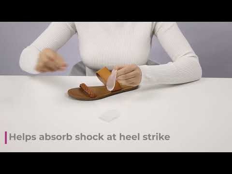 Gel Under Heel Cushions - How to Place | Foot Petals