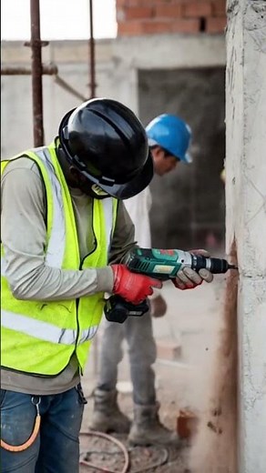Smart process of drilling walls using special tools #shorts