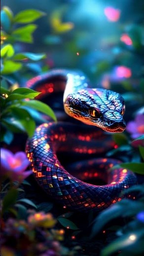 4K Live Wallpaper: Night Aura Snake #4k #livewallpaper #snake #reptiles #shorts #wallpaper #viral