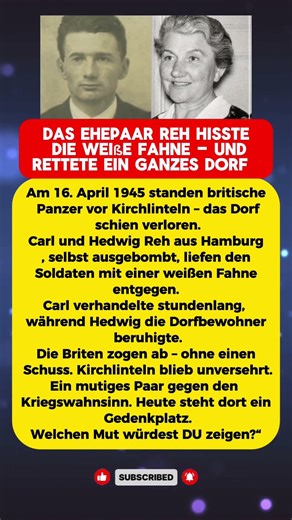 Das Ehepaar Reh hisste die weiße Fahne – und rettete ein ganzes Dorf