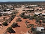 Drone footage shows notorious SA outback opal mining town flattened
