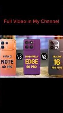 Infinix Note 60 Pro vs Motorola Edge 60 Pro vs Realme 16 Pro+ | Full Comparison 🔥 Best Phone 2026?