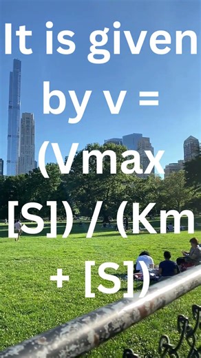 Enzyme Kinetics (Michaelis-Menten Equation) #biochemistry