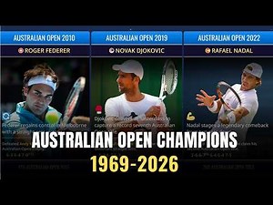 Every Australian Open Champion (1969–2026) | Open Era History