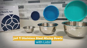 Saladmaster Mixing Bowl Set with Lids