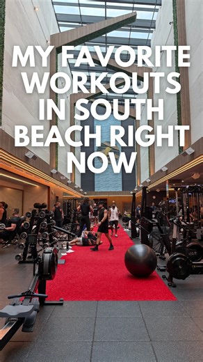 My favorite workouts in South Beach right now (in no particular order): 1. @anatomy - the classes and teachers here are all great and a tough workout. 2. @trybe8.miami - I took a mat pilates-style class here and I loved the teacher, playlist, and class. 3. SOL Yoga - a heated yoga studio; great for a restorative yoga class. The studio is big but classes do get full and mats can get close to each other. 4. @sweat440 - Ongoing circuit training happening every 10 minutes so you can pop-in anytime. 