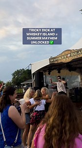 Forecast said 70% chance of rain… We said 100% chance of bangers. The Whiskey Island Still & Eatery crowd last Friday was wild, vibes were loud & we’re already counting down to do it all again on 8/31. Let’s gooo! | Tricky Dick and The Cover Ups