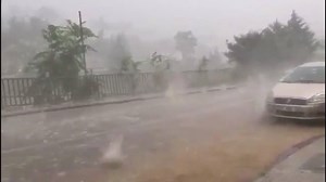 19K views · 232 reactions | Large hailstones pelt Istanbul, Turkey. Watch the splash they make as they land in the flooded street. | America's Morning Headquarters | Facebook