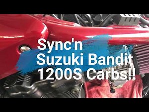 2001 Suzuki Bandit 1200S maintenance #3 - Carb sync'n