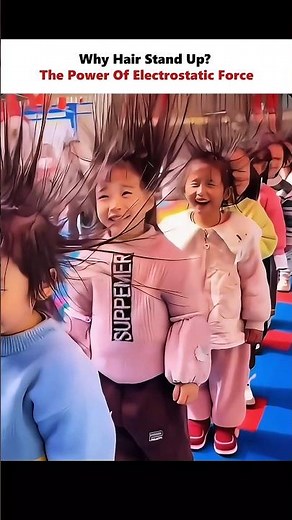 Electrostatic Force In Action 💯 #physics #scienceexplained