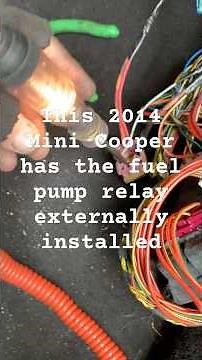 2014 Mini Cooper 1.6 turbo fuel pump relay failed - new relay setup #automobile #mini #mechanic