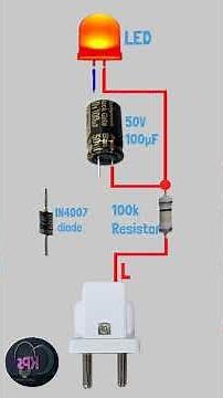 How to Light an LED on 220V AC Power | Simple & Safe Animation