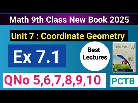 9th Class Math New Book2025 | Ex 7.1 QNo 5 to 10 |PCTB | Ch 7 Ex 7.1 | Learning Math With Mr Khawar