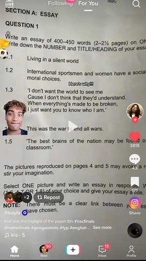 Exploring English Paper 3 for Grade 12 - Tips, Tricks, and Insights