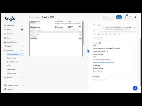 Customer Invoices in Truxo — Review, Approve, Send & Group Invoices