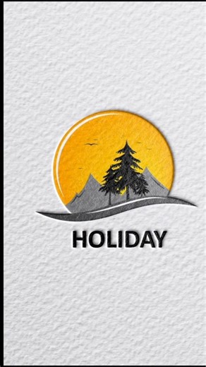 New Holiday logo design in adobe illustrator tutorial ✨ #logomaker #graphicdesign