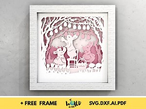 Easter Shadow Box SVG: 3D Layered Papercut Design (digital Download) - Etsy