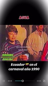 En la década de 1990, la celebración del Carnaval en Ecuador solía incluir desfiles coloridos, música festiva y bailes populares. Las comunidades organizaban eventos locales con disfraces elaborados, música en vivo y danzas tradicionales. Además, se llevaban a cabo concursos de disfraces y carrozas, y la gente participaba activamente en las festividades, creando un ambiente alegre y festivo. Las tradiciones específicas podían variar según las regiones del país. #ecuador | Santiago Producciones