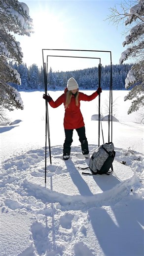 Cozy Winter Camping Timelapse by the Lake ❄️ Sunset