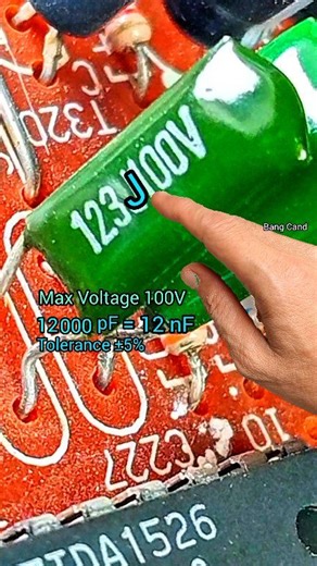 95K views · 1K reactions | The value of the 12 nF mylar capacitor is within tolerance J. #Capacitor #mylar #value #electronics #basic #Electrodomésticos | Bang Cand | Facebook