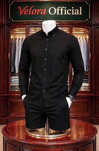 FashionMen✨️ Platini Baju Kemeja Pria Lengan Panjang Polos Polinosic Hitam 66100 #kemejapria #kemejapolos #kemejapremium #NobarNampol #PromoGuncang66