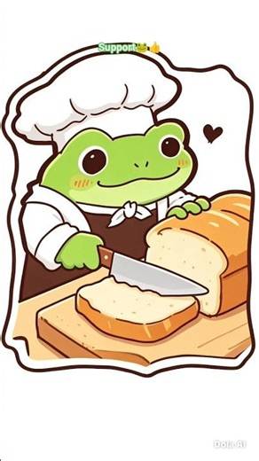 How to Draw a Chibi Frog Chef 🥰 Easy Drawing #chibiart #frogart #draw