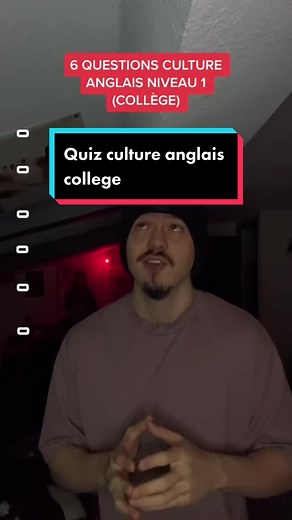 6 questions niveau collège en anglais #anglais #anglaisfacile