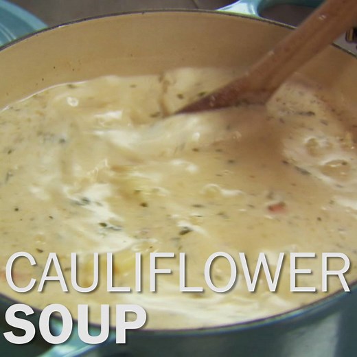 Cauliflower Soup, via The Pioneer Woman - Ree Drummond Get the recipe: http://www.foodtv.com/55u31. | Food Network