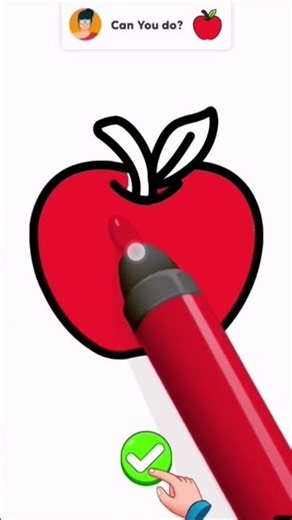 how to color apple #applecoloring