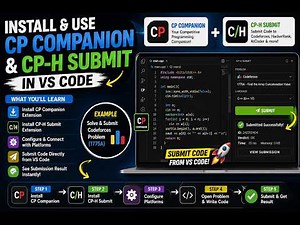 Stop Copy-Pasting! 🚀 Setup VS Code for Competitive Programming (Competitive Companion + CPH Submit)
