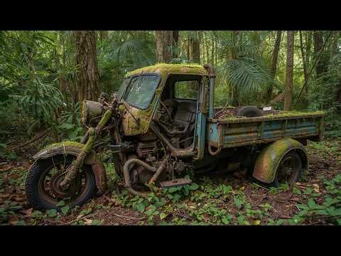 100% Satisfying Restoration – Abandoned 3-Wheel Vehicle