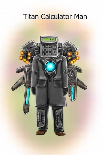 Titan Calculator Man Skibidi Multiverse