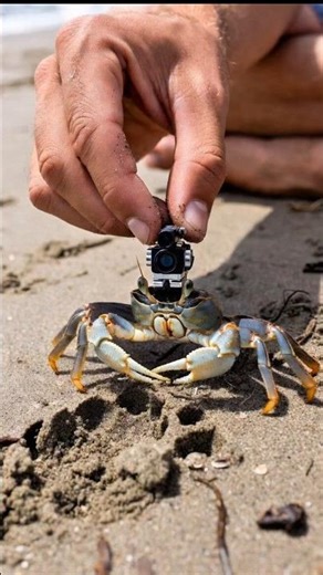 Crab POV: Inside a Hidden Burrow 🦀 Real Micro Camera Footage (No CGI)