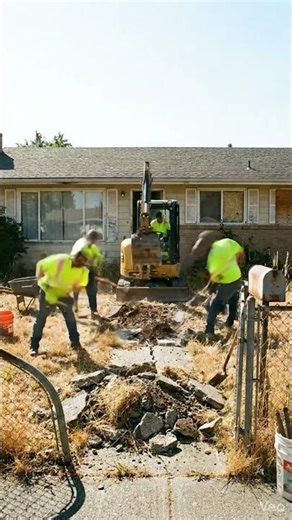 Modern Xeriscape Front Yard Restoration Timelapse | Stunning Desert Landscape Makeover