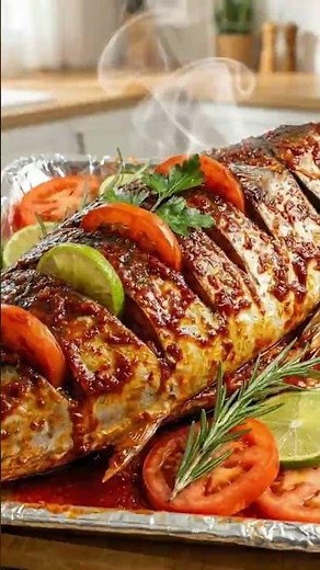 Whole Tuna in Foil 🔥 Juicy Pepper Tuna | Satisfying Fish Prep