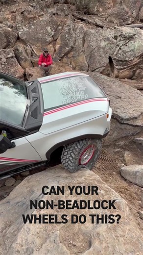 Do Bead Grip wheels work? Yes ✅ 👊 #MRW709 🎥 @steve.burt.52 Pictured: 709-HD BEAD GRIP with Red 709-HD Impact Ring #Beadgripwheels #Methodracewheels
