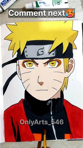 How to Draw Naruto Uzumaki 🔥 | Easy Naruto Drawing #Shorts #animedrawing #anime
