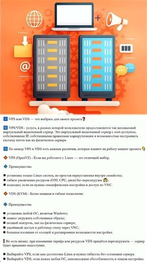 VPS или VDS что выбрать для своего проекта