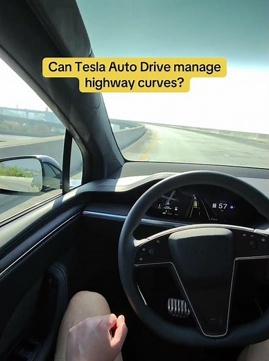 Can Tesla auto drive manage higway curves?