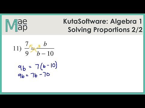 KutaSoftware: Algebra 1- Solving Proportions Part 2