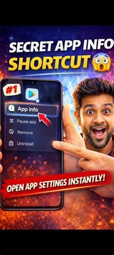 Secret App Info Shortcut 😱 Open App Settings Instantly on Android!