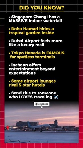 These Are The Most Luxurious Airports On Earth ✈️🤯
