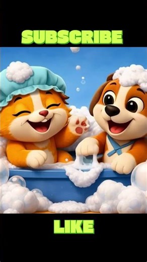 kids🥳 cartoon bathing #cute #disney #pawpatrol